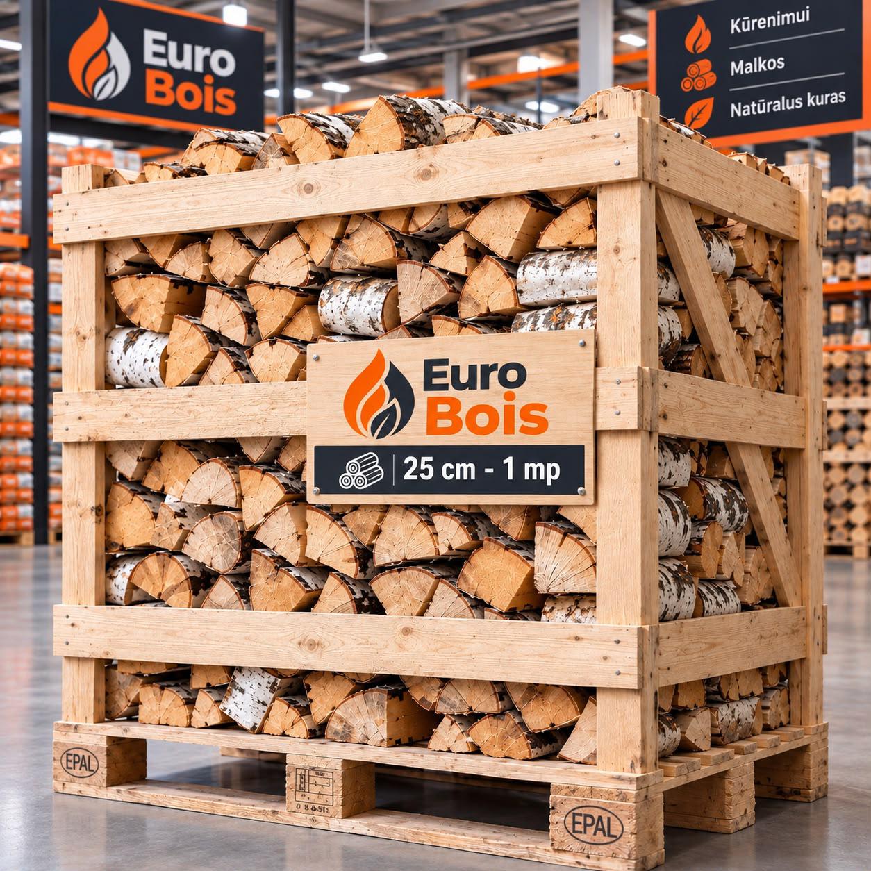Bois de bouleau sec - 0,5 m³