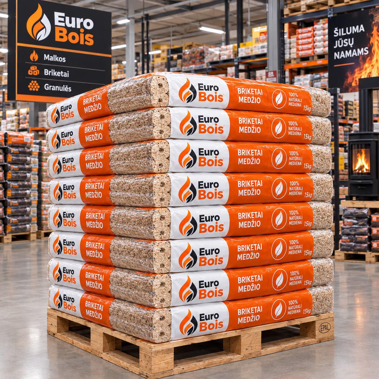 Briquettes de bois - 10 kg